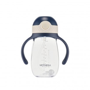 Mother K Hug Weighted Straw Cup 300ml - Navy